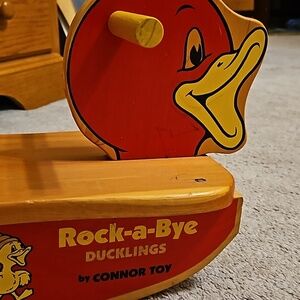 Vintage rocking duck riding toy